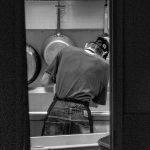 A Person Working in a Kitchen