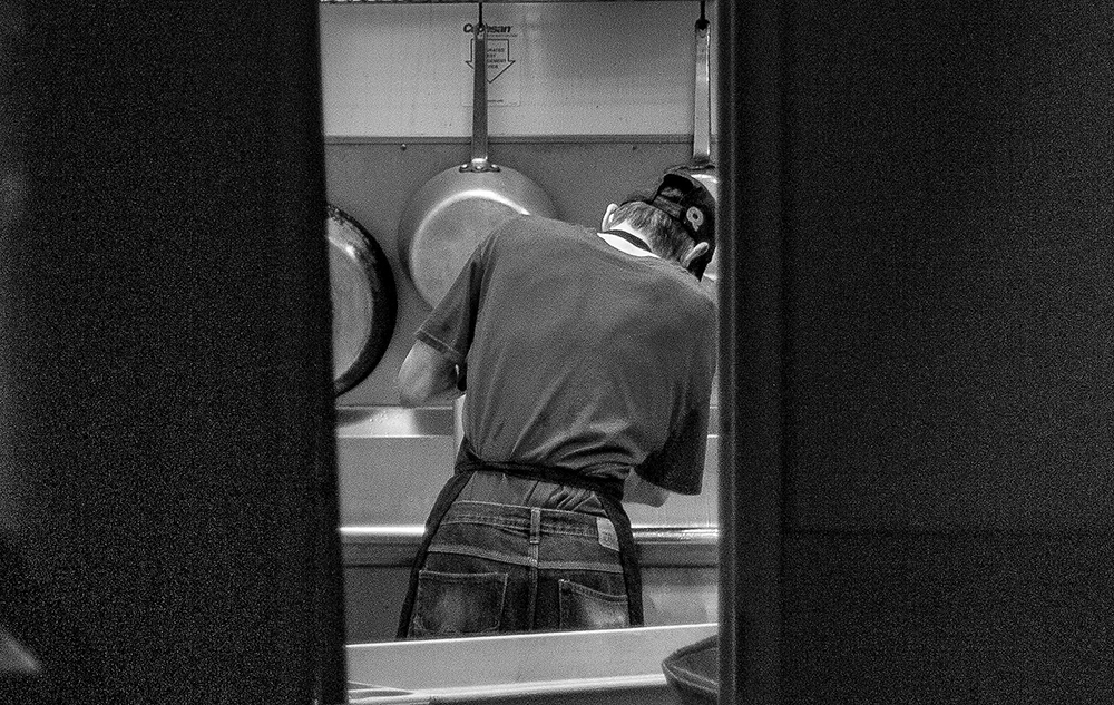 A Person Working in a Kitchen