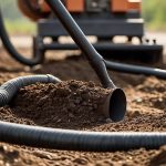 Pipes and excavation of soil