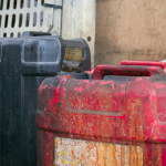 Industrial liquid waste management containers used for the safe storage of liquid waste.